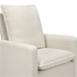Babyletto Cali Fabric Swivel Glider with Pillowback in Ivory and Gold