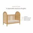 Babyletto Bondi Cane 3-in-1 Convertible Crib in Honey with Natural Cane