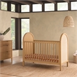 Babyletto Bondi Cane 3-in-1 Convertible Crib in Honey with Natural Cane