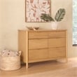 Babyletto Bondi Pine Wood 6-Drawers Bedroom Dresser in Honey