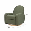 Babyletto Nami Glider-Recliner with Electronic Control and USB in Olive Boucle