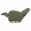 Babyletto Nami Glider-Recliner with Electronic Control and USB in Olive Boucle