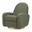 Babyletto Nami Glider-Recliner with Electronic Control and USB in Olive Boucle