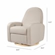 Babyletto Nami Glider Recliner w/Electronic Control and USB in Performance Beach
