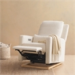 Babyletto Sigi Glider Recliner with Electronic Control and USB in Ivory Boucle