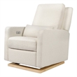 Babyletto Sigi Glider Recliner with Electronic Control and USB in Ivory Boucle
