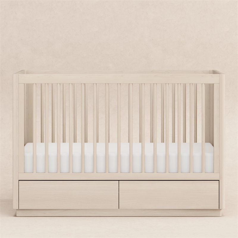Babyletto Bento 3-in-1 Convertible Storage Crib in Washed Natural