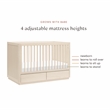 Babyletto Bento 3-in-1 Convertible Storage Crib in Washed Natural