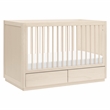 Babyletto Bento 3-in-1 Convertible Storage Crib in Washed Natural