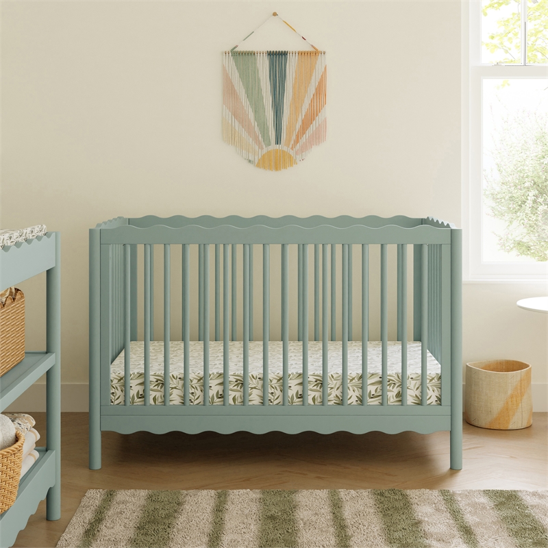 Babyletto Swell 4-in-1 Convertible Crib in Light Sage