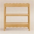 Babyletto Swell Changing Table with 2-Shelves in Honey