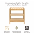 Babyletto Swell Changing Table with 2-Shelves in Honey