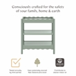Babyletto Swell Changing Table with 2-Shelves in Light Sage