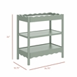 Babyletto Swell Changing Table with 2-Shelves in Light Sage