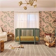 Babyletto Pogo Pine Wood 8-in-1 Convertible Crib in Olive