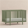 Babyletto Pogo Pine Wood 8-in-1 Convertible Crib in Olive