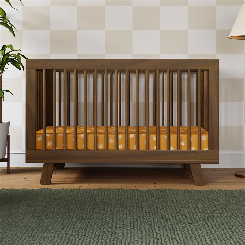 Babyletto Hudson 3-in-1 Convertible Crib in Natural Walnut