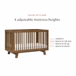 Babyletto Hudson 3-in-1 Convertible Crib in Natural Walnut