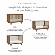 Babyletto Hudson 3-in-1 Convertible Crib in Natural Walnut