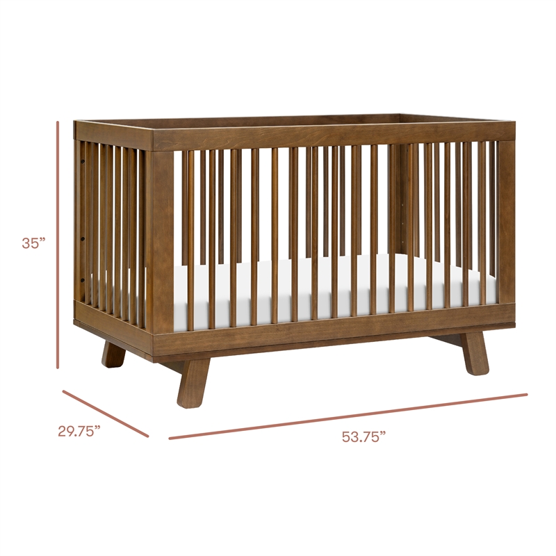 Babyletto Hudson 3-in-1 Convertible Crib in Natural Walnut