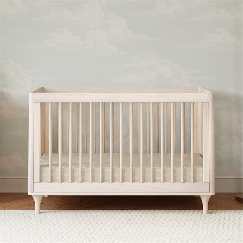Babyletto Lolly 3-in-1 Convertible Crib in Washed Natural
