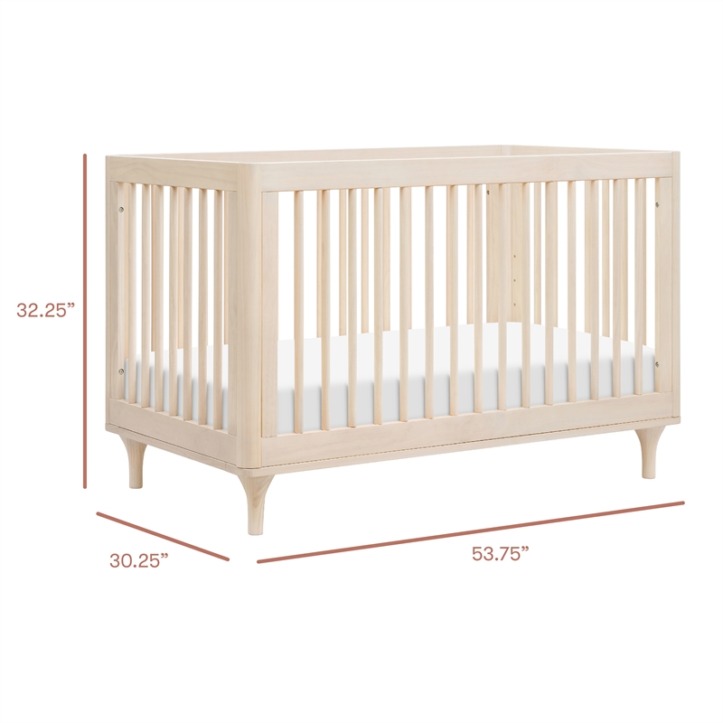 Babyletto Lolly 3-in-1 Convertible Crib in Washed Natural