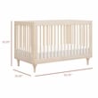 Babyletto Lolly 3-in-1 Convertible Crib in Washed Natural