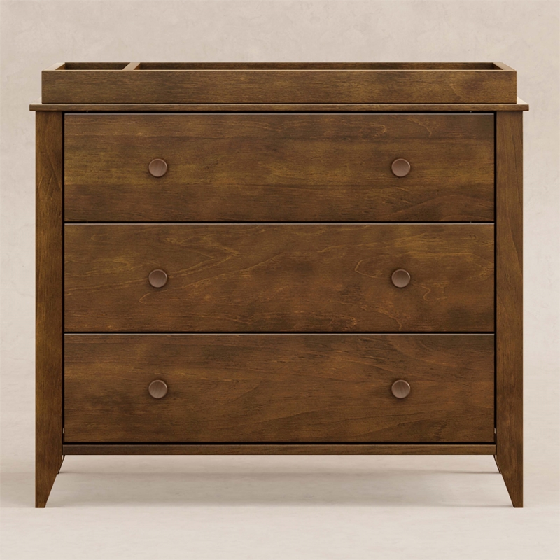 Babyletto Sprout 3-Drawers Changer Dresser in Natural Walnut