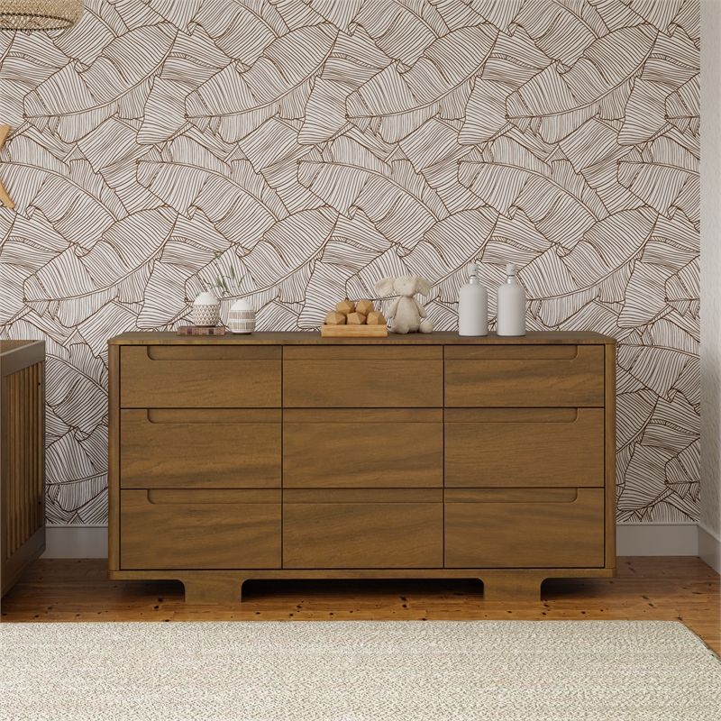 Babyletto Yuzu 9-Drawers Dresser in Natural Walnut