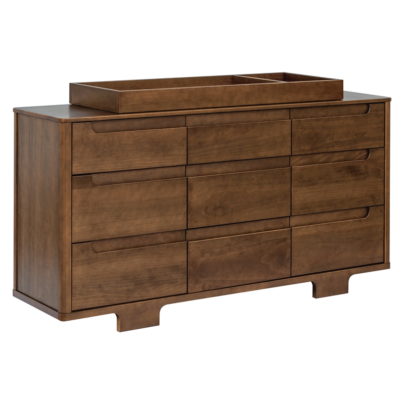 Babyletto Yuzu 9-Drawers Dresser in Natural Walnut