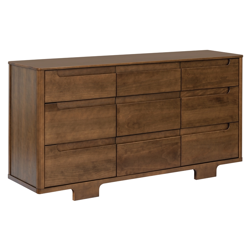 Babyletto Yuzu 9-Drawers Dresser in Natural Walnut