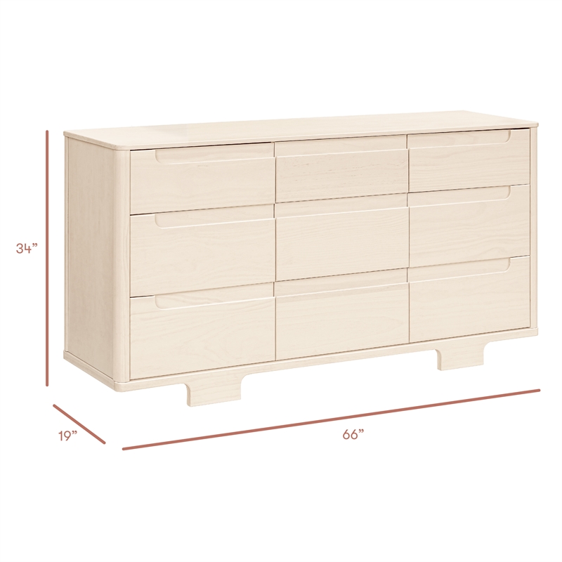 Babyletto Yuzu 9-Drawers Dresser in Washed Natural
