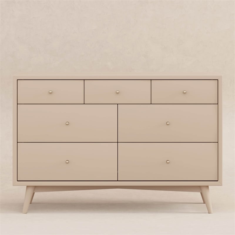 Babyletto Palma 7-Drawers Double Dresser in Taupe