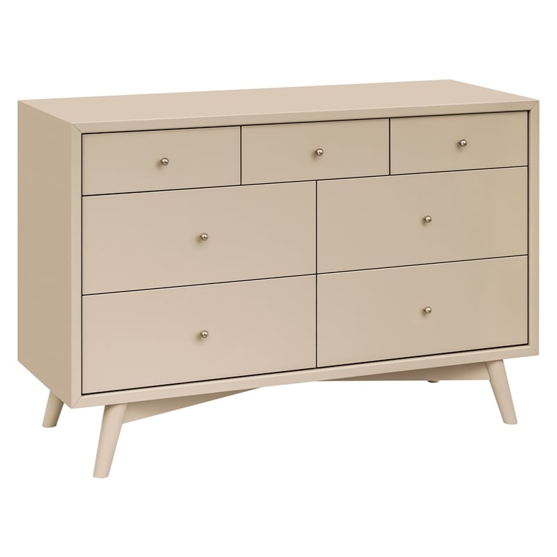 Babyletto Palma 7-Drawers Double Dresser in Taupe