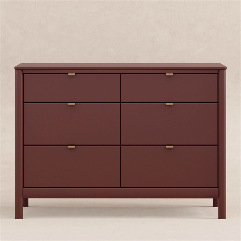 Babyletto Bondi 6-Drawers Kids Bedroom Dresser in Crimson