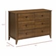 Babyletto Sprout 6-Drawer Changer Dresser in Natural Walnut