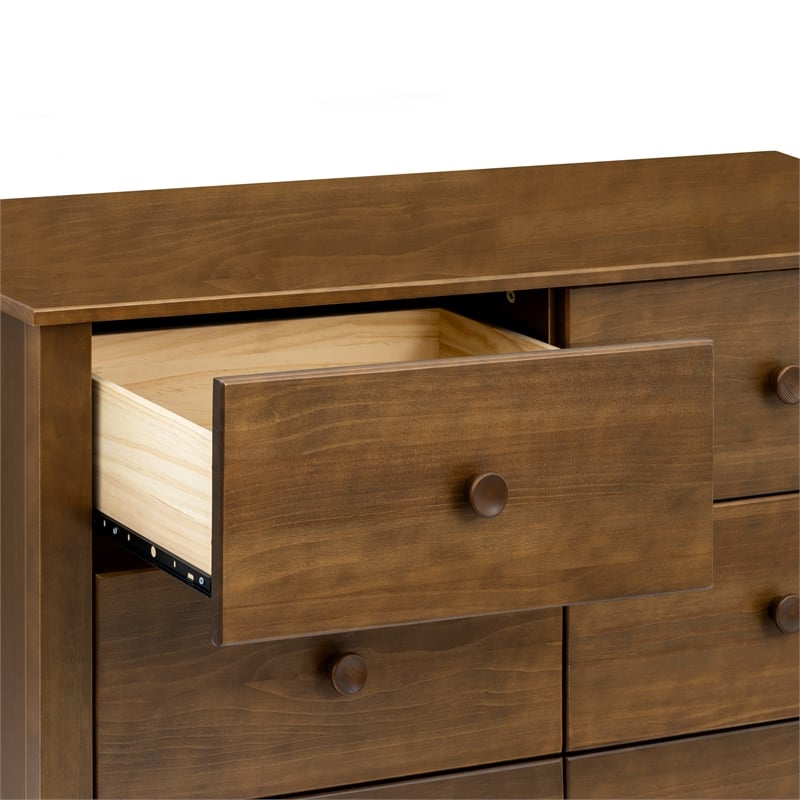 Babyletto Sprout 6-Drawer Changer Dresser in Natural Walnut