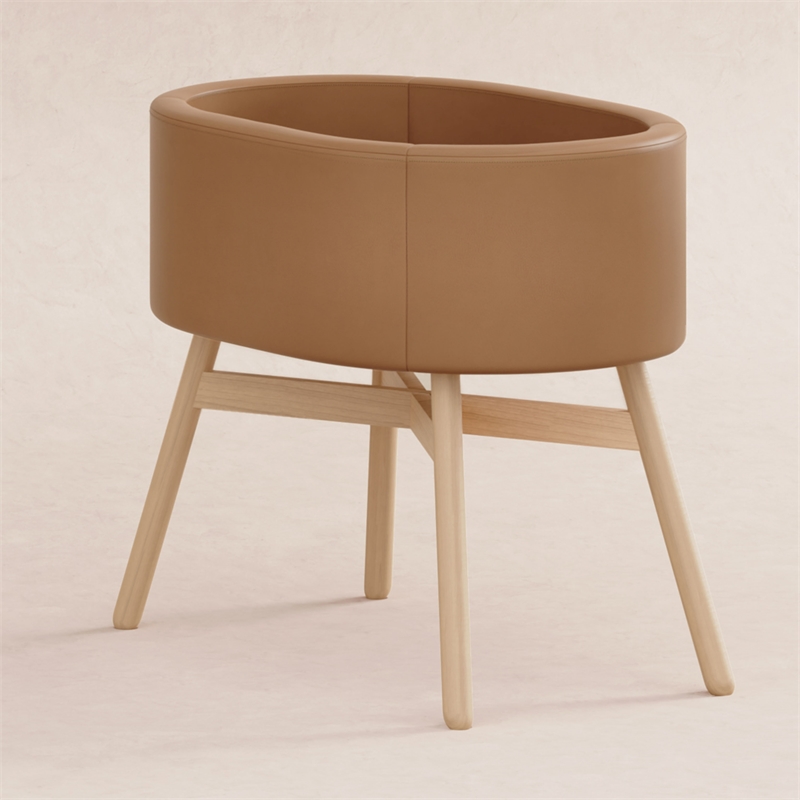 babyletto x GATHRE Capsule Bassinet in Camel