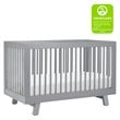 Hudson 3-in-1 Convertible Crib with Toddler Bed Conversion Kit - Gray