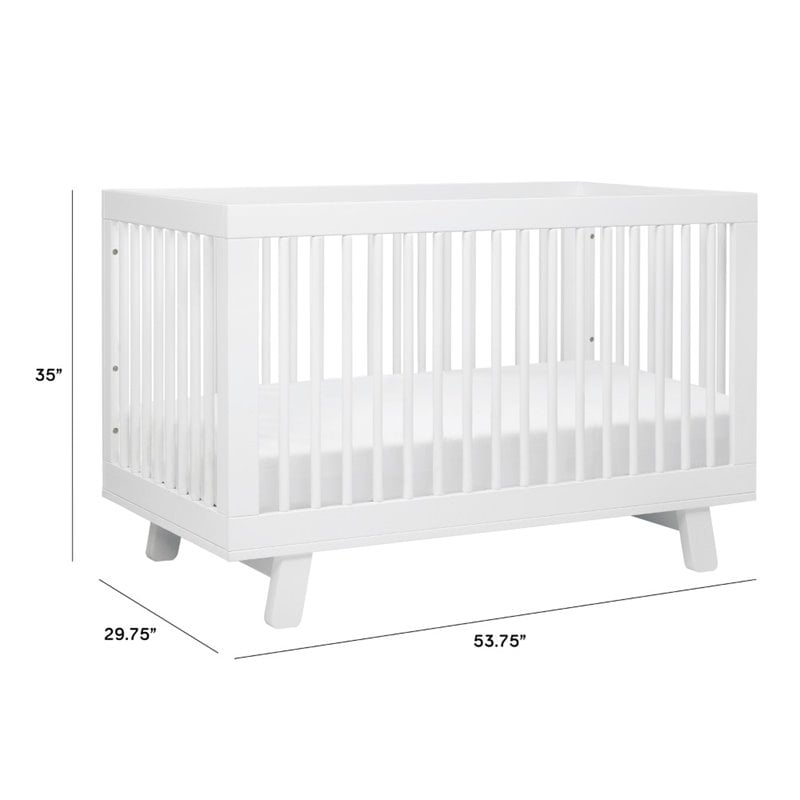 Hudson 3 In 1 Convertible Crib & Toddler Bed Conversion Kit White 