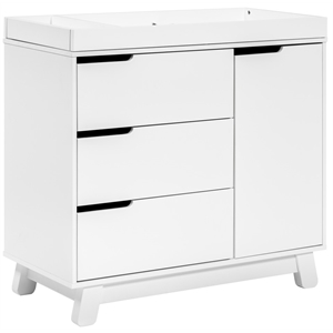 Babyletto Hudson 3 Drawer Dresser with Removable Changing Tray in White