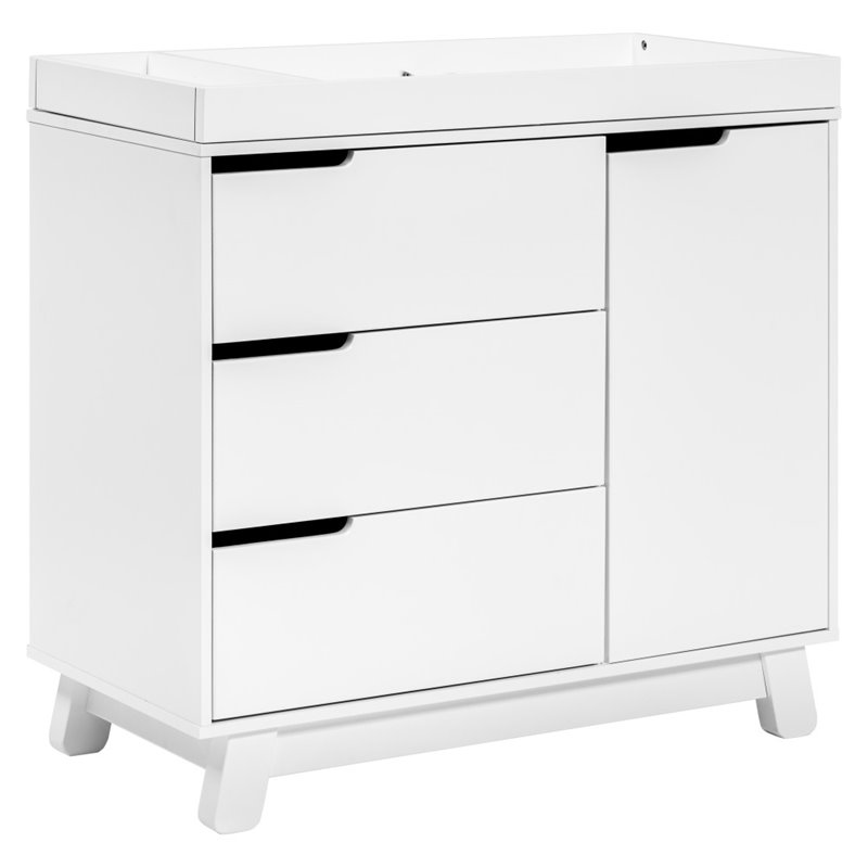 Babyletto Hudson 3 Drawer Dresser Changer In White M4223w
