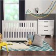 Babyletto Modo 3-in-1 Convertible Crib with Toddler Bed Conversion Kit in White