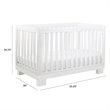 Babyletto Modo 3-in-1 Convertible Crib with Toddler Bed Conversion Kit in White