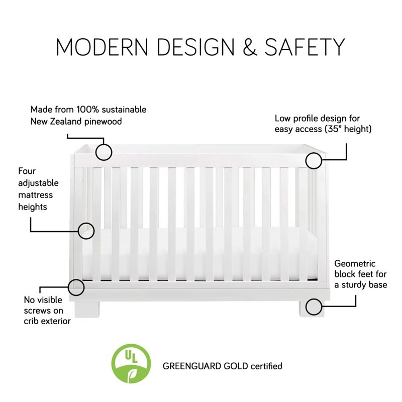 Babyletto Modo 3in1 Convertible Crib with Toddler Bed Conversion Kit