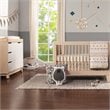 Babyletto Hudson 3 Drawer Wood Dresser with Removable Changing Tray in Natural