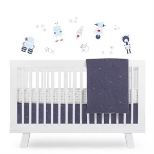 babyletto galaxy 5-piece crib bedding set