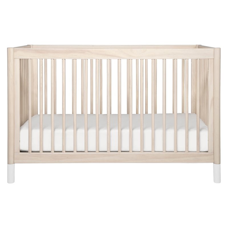 Gelato 4-in-1 Convertible Crib with Toddler Bed Conversion Kit in Washed Natural