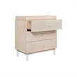 Babyletto Gelato 3 Drawer Wooden Dresser with Removable Changing Tray in Natural