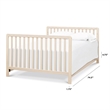 Babyletto Hidden Hardware Twin/Full Size Bed Conversion Kit in Washed Natural